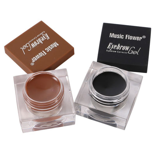 Double Colors Cosmetics Music Flower Eyebrow Makeup Kit Eye Brow Gel Eyeliner Gel Mascara Eye Liner Make Up Set NW