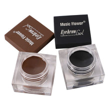 Double Colors Cosmetics Music Flower Eyebrow Makeup Kit Eye Brow Gel Eyeliner Gel Mascara Eye Liner Make Up Set NW