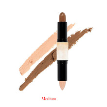 Double-ended 2 in1 Contour Stick Contouring Highlighter Bronzer Create dimensional Face Makeup Concealer Full Cover Blemish NW