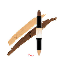 Double-ended 2 in1 Contour Stick Contouring Highlighter Bronzer Create dimensional Face Makeup Concealer Full Cover Blemish NW