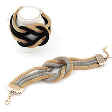 Elegant Lady Woman Punk Chain Braided Rope Multilayer Bracelet for Women Chain Pulseras NW