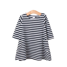 Family Matching Outfits baby and mom dress nighty girl dress women kids pajamas stripe Mother and Child dress Girls Clothing NW
