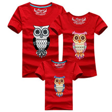 Family Shirt Owl Printed T Shirts Family Clothes Father Mother Daughter Son Outfits Family Matching Clothes NW