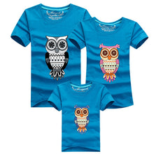 Family Shirt Owl Printed T Shirts Family Clothes Father Mother Daughter Son Outfits Family Matching Clothes NW