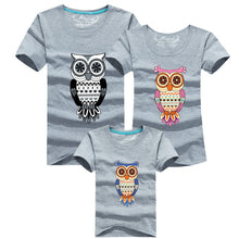 Family Shirt Owl Printed T Shirts Family Clothes Father Mother Daughter Son Outfits Family Matching Clothes NW