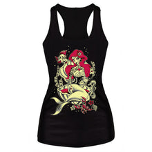 Fashion 3 24 Colors Women Tank Tops Print Blouses Rock Punk Gothic Vest Party Clubwear T-Shirts PY NW