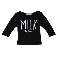 Fashion Baby Girl Clothes Unisex Long Sleeve Letter Milk T-shirt Pants Newborn Infant Boy Clothing SetLQ NW