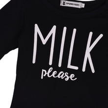 Fashion Baby Girl Clothes Unisex Long Sleeve Letter Milk T-shirt Pants Newborn Infant Boy Clothing SetLQ NW