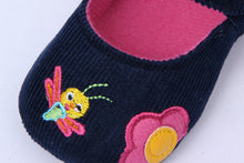 Fashion Baby toddler Shoes Corduroy Chic Butterfly Embroidery Soft Bottom Girl Shoes NW