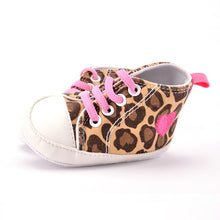 Fashion Beautiful Baby Shoes Infant Boys Girls Shoes Soft Sole Lace Up Leopard Cotton Sneakers Shoes Lisa's Store NW
