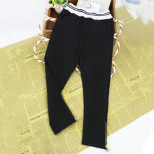 Fashion Casual Baby Kids Girl Pants Cozy Pencil Pants Zipper Slim Trousers 2-7 Y NW
