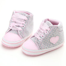 Fashion Casual Infant Toddler Newborn Baby Girls Princess Polka Dots Lace-Up First Walkers Sneakers Shoes NW