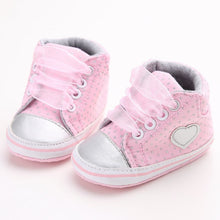 Fashion Casual Infant Toddler Newborn Baby Girls Princess Polka Dots Lace-Up First Walkers Sneakers Shoes NW