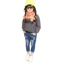 Fashion Kids Baby Girl Ripped Jeans Blue Casual Denim Long Pencil Retro Pants 2-7Y NW