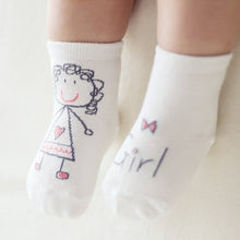 Fashion Soft Baby Socks 1 Pair Unisex Newborn Baby Girls Boys Hand Printed Cotton Socks Kids Child meias infantil NW