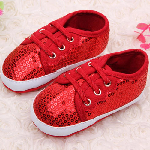 Fashion Sweet Baby Girl Bling Sequin Shoes Infant Prewalker Toddler Shoes 0-12 M NW