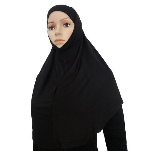 Fashion Two Piece Crystal Hemp Hijab Amira Islamic Head Scarf Hijab 20 Colors NW