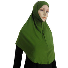 Fashion Two Piece Crystal Hemp Hijab Amira Islamic Head Scarf Hijab 20 Colors NW