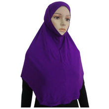 Fashion Two Piece Crystal Hemp Hijab Amira Islamic Head Scarf Hijab 20 Colors NW