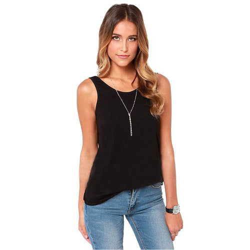 Fashion Women Back Deep V Sexy Backless Vest Tank Sleeveless Slim Tops Blouses NW