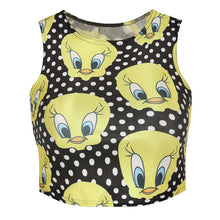 Fashion Women Girl Digital Print Emoji Crop Tank Top 8 Colors Vest Tee Cami Blouse Rock Tops Hot NW