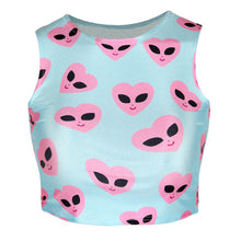 Fashion Women Girl Digital Print Emoji Crop Tank Top 8 Colors Vest Tee Cami Blouse Rock Tops Hot NW