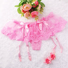Fashion Women Girls Sexy Floral Lace Suspender G-String Stocking Garter Belts NW