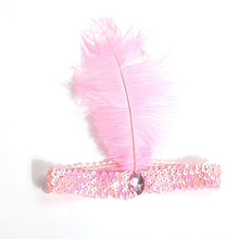 Feather Headband 1920's Flapper Sequin Headpiece Costume Head Band Party Favor NW