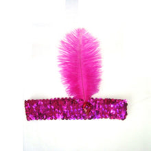 Feather Headband 1920's Flapper Sequin Headpiece Costume Head Band Party Favor NW
