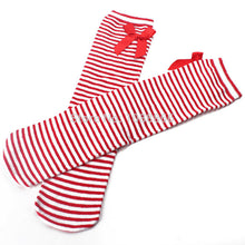 Free pingHot Cotton Kid Baby Bowknot Stripes In tube Socks 1-8Y Girls Dress High NW