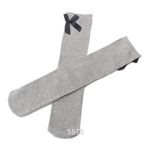 Free pingHot Cotton Kid Baby Bowknot Stripes In tube Socks 1-8Y Girls Dress High NW