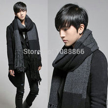 Fashion Women's Men's Thick Woolen Knit Long Scarves Plaids Pattern Scarf Shawl NW