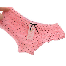 Girl Sexy Dot Calcinha Female Underwear Lovely Women Lace Ruffles Women Sheer Panties Butt Lifter Briefs NW