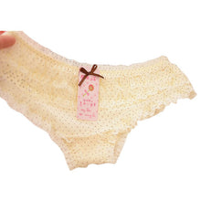 Girl Sexy Dot Calcinha Female Underwear Lovely Women Lace Ruffles Women Sheer Panties Butt Lifter Briefs NW