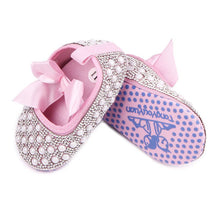 HOT 0-9M Infantil Kids New Diamond Baby Shoes Toddler Girls Shoes Bow First Walkers NW