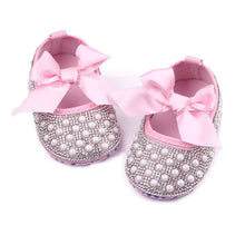 HOT 0-9M Infantil Kids New Diamond Baby Shoes Toddler Girls Shoes Bow First Walkers NW