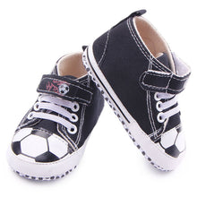 HOT Toddler Infantil Boys Girls Football Pattern Crib Shoes Sneaker Kid Lace-Up Soft Sole Baby Shoes Prewalker NW