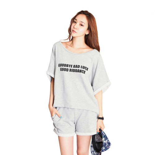 Home Women Clothes Style Shorts Sets Pajamas Female Plus Size LZH7 NW