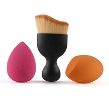 Hot 10Pcs Pro Makeup Blush Brush Makeup Sponge Makeup Tools Kit Foundation Brushes NW