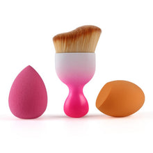 Hot 10Pcs Pro Makeup Blush Brush Makeup Sponge Makeup Tools Kit Foundation Brushes NW