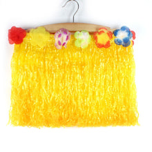 Hot Hawaiian Kids Costume Hula Grass Skirt Flower Wristband Beach Party Skirt NW
