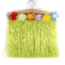 Hot Hawaiian Kids Costume Hula Grass Skirt Flower Wristband Beach Party Skirt NW