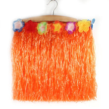 Hot Hawaiian Kids Costume Hula Grass Skirt Flower Wristband Beach Party Skirt NW
