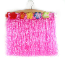 Hot Hawaiian Kids Costume Hula Grass Skirt Flower Wristband Beach Party Skirt NW