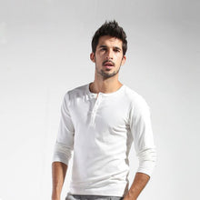 Hot Men Basic Long Sleeve T-shirt Gray Dark Blue Yellow White Slim Cut T Shirt Tops NW