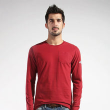Hot Men Basic Long Sleeve T-shirt Soft Comfort Colors Gray Red White Blue T Shirt Tops NW