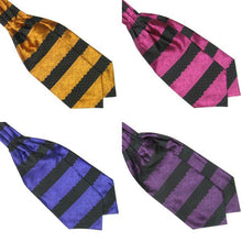 Hot Men's Fashion Stripes Long Silk Scarves Cravat Ascot Neck Ties Handkerchief Wholesale NW