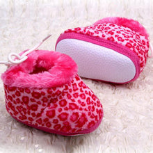 Hot Leopard Baby Kid Toddler Shoes Boys Girls Cotton Warm Anti-slip Boots NW