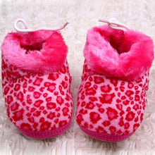 Hot Leopard Baby Kid Toddler Shoes Boys Girls Cotton Warm Anti-slip Boots NW