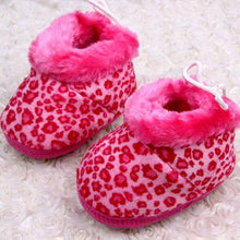 Hot Leopard Baby Kid Toddler Shoes Boys Girls Cotton Warm Anti-slip Boots NW